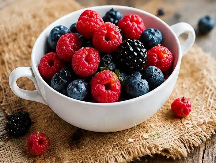 Rezepte - Eine Schüssel voller Beeren
